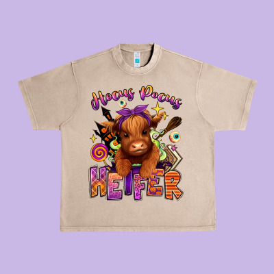 Hocus Pocus Heifer Urban Heavy Tee Designed By Ranaportraitstore