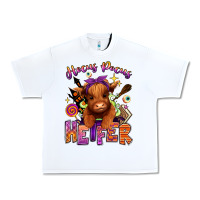 White Hocus pocus Heifer Urban Heavy Tee - RanaPortraitStore