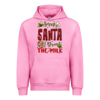 Fuchsia Pink sorry santa ı drank the milk Urban Hoodie - MaliasSmallBusiness