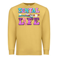 Antique Gold dental life with teeth Premium Sweatshirt - AdoDesignShop