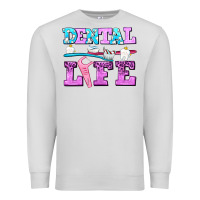Dove Grey dental life with teeth Premium Sweatshirt - AdoDesignShop