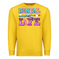 Lemon dental life with teeth Premium Sweatshirt - AdoDesignShop