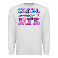 Oatmeal Heather dental life with teeth Premium Sweatshirt - AdoDesignShop
