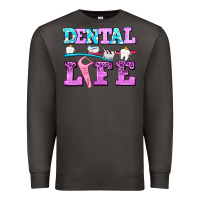 Smoke dental life with teeth Premium Sweatshirt - AdoDesignShop