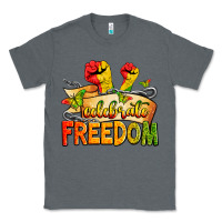 Charcoal Heather celebrate freedom Classic Tee - Zillion Design Studio