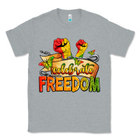 Heather Grey celebrate freedom Classic Tee - Zillion Design Studio
