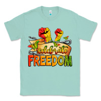 Seafoam celebrate freedom Classic Tee - Zillion Design Studio
