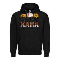 Black baseball nana Zipper Hoodie - HRA Design Shop