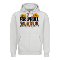 Dove Grey baseball nana Zipper Hoodie - HRA Design Shop