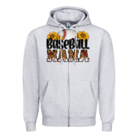 Heather Grey baseball nana Zipper Hoodie - HRA Design Shop