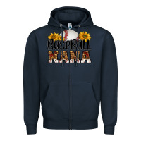 Navy baseball nana Zipper Hoodie - HRA Design Shop