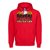 Red baseball nana Zipper Hoodie - HRA Design Shop