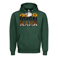 Sports Green baseball nana Zipper Hoodie - HRA Design Shop