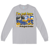 Moon Dust i'm just here for the snacks #volleyball brother Long Sleeve Tee - Zillion Design Studio