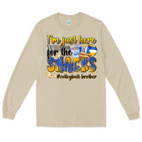 Mushroom i'm just here for the snacks #volleyball brother Long Sleeve Tee - Zillion Design Studio
