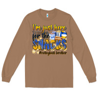 Toasted Coconut i'm just here for the snacks #volleyball brother Long Sleeve Tee - Zillion Design Studio