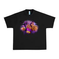 Black Halloween sneaker and heel afro woman Urban Heavy Tee - RanaPortraitStore