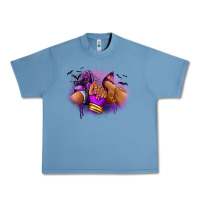 Pebble Blue Halloween sneaker and heel afro woman Urban Heavy Tee - RanaPortraitStore