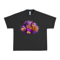 Pigment Black Halloween sneaker and heel afro woman Urban Heavy Tee - RanaPortraitStore