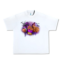 White Halloween sneaker and heel afro woman Urban Heavy Tee - RanaPortraitStore