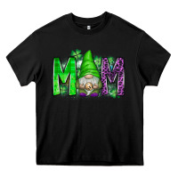 Black st patricks day mom gnome Heavy Core Tee - CowhideDigitalArt