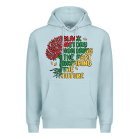 Blue Mist black history honoring the past inspiring the futu Premium Hoodie - MaliasSmallBusiness
