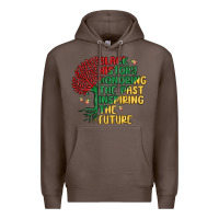Coffee black history honoring the past inspiring the futu Premium Hoodie - MaliasSmallBusiness