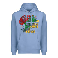 Colony Blue black history honoring the past inspiring the futu Premium Hoodie - MaliasSmallBusiness