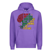 Purple black history honoring the past inspiring the futu Premium Hoodie - MaliasSmallBusiness