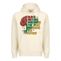 Sandshell black history honoring the past inspiring the futu Premium Hoodie - MaliasSmallBusiness