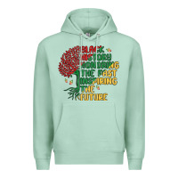 Seafoam black history honoring the past inspiring the futu Premium Hoodie - MaliasSmallBusiness