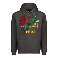 Smoke black history honoring the past inspiring the futu Premium Hoodie - MaliasSmallBusiness