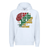 White black history honoring the past inspiring the futu Premium Hoodie - MaliasSmallBusiness
