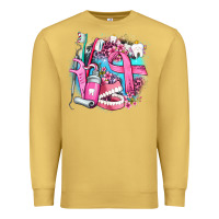Antique Gold dental elements and cancer with cowhide and leopard Premium Sweatshirt - AdoDesignShop