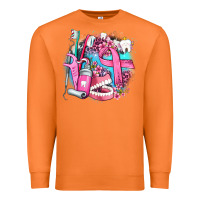 Carrot dental elements and cancer with cowhide and leopard Premium Sweatshirt - AdoDesignShop