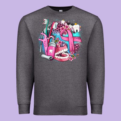 Dental Elements And Cancer With Cowhide And Leopard Premium Sweatshirt Designed By Adodesignshop