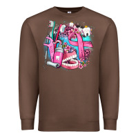 Chestnut dental elements and cancer with cowhide and leopard Premium Sweatshirt - AdoDesignShop