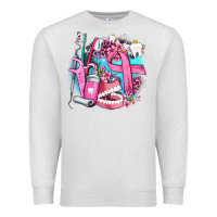 Oatmeal Heather dental elements and cancer with cowhide and leopard Premium Sweatshirt - AdoDesignShop