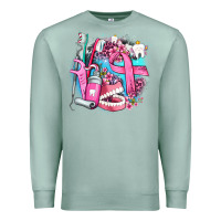 Seafoam dental elements and cancer with cowhide and leopard Premium Sweatshirt - AdoDesignShop
