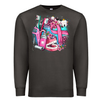 Smoke dental elements and cancer with cowhide and leopard Premium Sweatshirt - AdoDesignShop