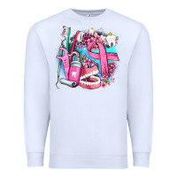 White dental elements and cancer with cowhide and leopard Premium Sweatshirt - AdoDesignShop