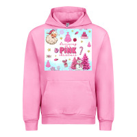 Fuchsia Pink dreaming of a pink christmas Urban Hoodie - MaliasSmallBusiness