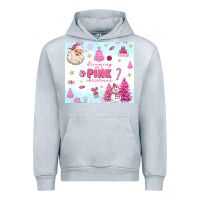 Heather Grey dreaming of a pink christmas Urban Hoodie - MaliasSmallBusiness