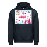 Navy dreaming of a pink christmas Urban Hoodie - MaliasSmallBusiness