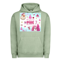 Pigment Oil Green dreaming of a pink christmas Urban Hoodie - MaliasSmallBusiness