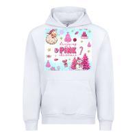 White dreaming of a pink christmas Urban Hoodie - MaliasSmallBusiness