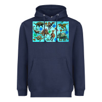 Navy dinosaurs sippy cup Heavyweight Hoodie - Artiststas