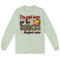 Matcha i'm just here for the snacks #softball sister Long Sleeve Tee - Zillion Design Studio