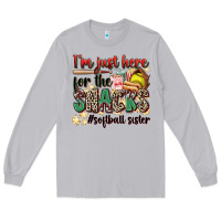 Moon Dust i'm just here for the snacks #softball sister Long Sleeve Tee - Zillion Design Studio