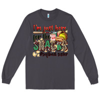 Smoke i'm just here for the snacks #softball sister Long Sleeve Tee - Zillion Design Studio